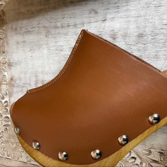 Charles David Cari Peep-Toe Clog 7.5 Tobacco - Picture 11 of 13